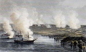 Archivo:Union barrage at Malvern Hill - July 1, 1862