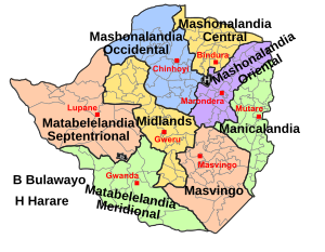 Archivo:Administrative Divisions of Zimbabwe-es