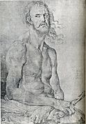 Albrecht Duerer Man of Sorrows drawing