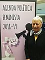 Begoña San José Serrán en un acto del Fórum de Política Feminista
