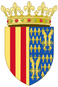 Coat of Arms of Violant of Bar, Queen of Aragon.svg