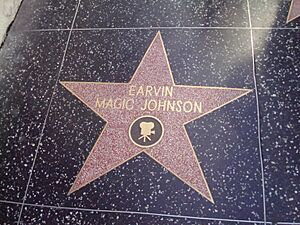 Archivo:Earvin Magic Johnson's star on the Hollywood Walk of Fame