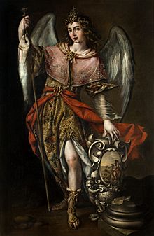 El arcángel San Rafael, de Juan de Valdés Leal (Palacio de Viana de Córdoba).jpg