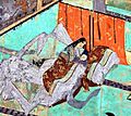 Empress Shoshi and son (cropped to Shoshi and son)