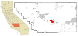 Kern County California Incorporated and Unincorporated areas Bear Valley Springs Highlighted.svg