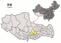 Location of Chengguan within Xizang (China).png