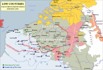 Archivo:Low Countries 1700 and entrenched lines