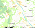 Map commune FR insee code 33030
