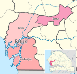 Map of the departments of the Fatick region of Senegal.png