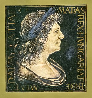 Archivo:Matthias Corvinus from a Corvina Codex