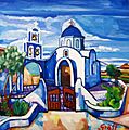 Matthias Laurenz Gräff, "Allerheiligenkirche in Akrotin (Santorin)"