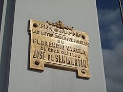 Placa a José de San Martín