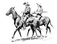 Remington Cowboys on horse