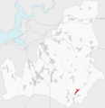 Ubicación de Escabia en Lousame