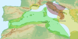 Archivo:West Mediterranean areas 279BC-es