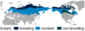 Willow Ptarmigan Lagopus lagopus distribution map