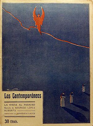 Archivo:1909-12-03, Los Contemporáneos, La visita al paraíso, de Mauricio López Roberts, Romero Calvet