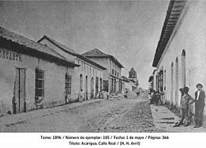Archivo:Acarigua 1896, "Calle Real"