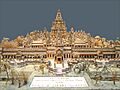 An artists representation of Angkor Thom Cambodia at musée Guimet