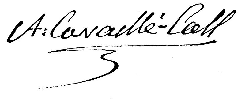 Aristide Cavaillé-Coll - Signature
