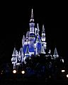 Cinderella Castle with holiday lights