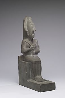 Archivo:Egyptian - Osiris, Lord of the Dead - Walters 22207 - Three Quarter