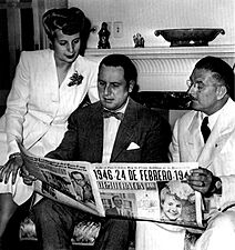 Eva Perón-Juan Domingo Perón- Mercante