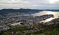 Fløyen view on Bergen edit