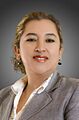 Gladys Valentina Alarcón Farfán. Official portrait, 2020. Chamber of Senators of Bolivia