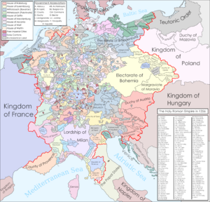 Archivo:Holy Roman Empire at the Golden Bull of 1356
