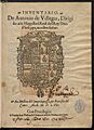Inventario 1565 Antonio de Villegas