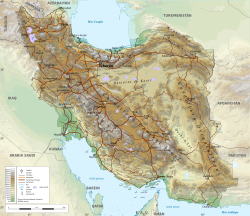 Iran-geographic map-es.svg