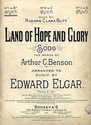 Archivo:Land of Hope and Glory by Elgar song cover 1902