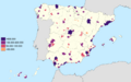 Large Urban Areas in Spain (2018)