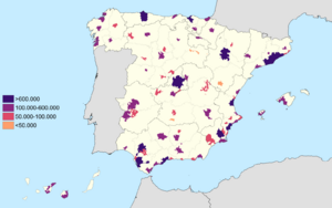 Archivo:Large Urban Areas in Spain (2018)