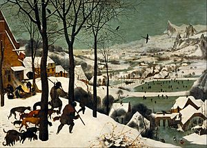 Archivo:Pieter Bruegel the Elder - Hunters in the Snow (Winter) - Google Art Project