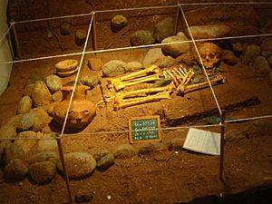 Archivo:Reconstruccion tumba indigena. Museo del Jade. Costa Rica
