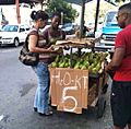 Selling avocados in Santo Domingo, DR