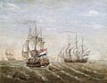 VOC-schip 'Slot Ter Hooge' op de rede van Rammakens