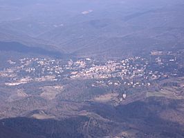 Vista de Viladrau desde el Matagalls