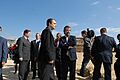 Zapatero en las obras de la EXPO 2008
