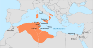 Archivo:Aghlabids Dynasty 800 - 909 (AD)-es