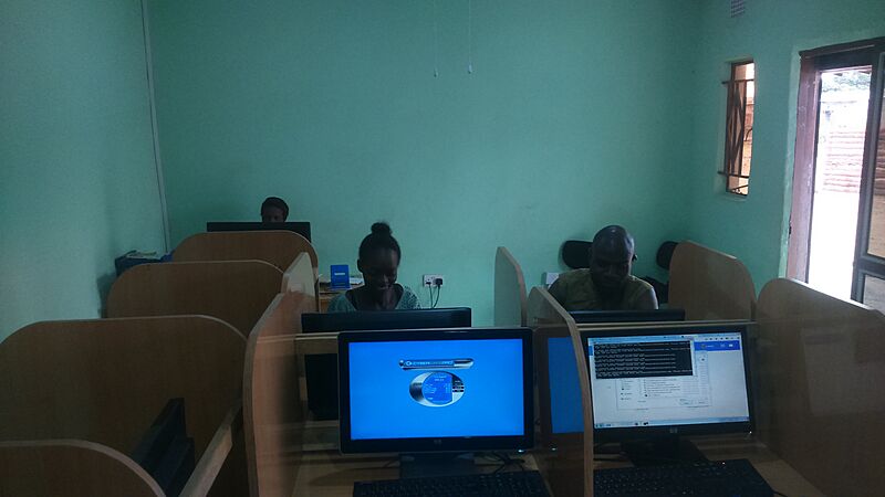 An Internet café- Zambia