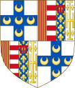 Arms of the house of Piccolomini Pieri d'Aragona.svg