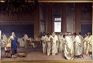 Archivo:Cesare Maccari. Appius Claudius Caecus in senate