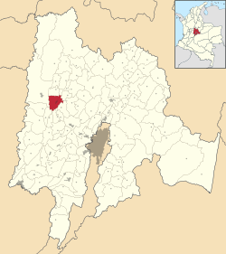 Villeta ubicada en Cundinamarca