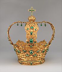 Archivo:Crown of the Virgin of the Immaculate Conception, known as the Crown of the Andes MET DP365520