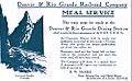 Denver and Rio Grande dining station postcard