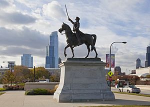 Archivo:Estatua de Tadeusz Kosciuszko, Chicago, Illinois, Estados Unidos, 2012-10-20, DD 01