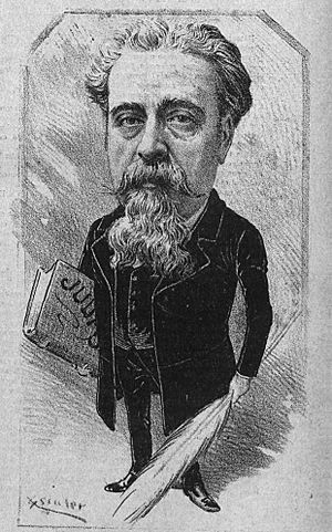 Archivo:Federico Soler (Pitarra), de Escaler, La Semana Cómica, 18-04-1889 (98) (cropped)